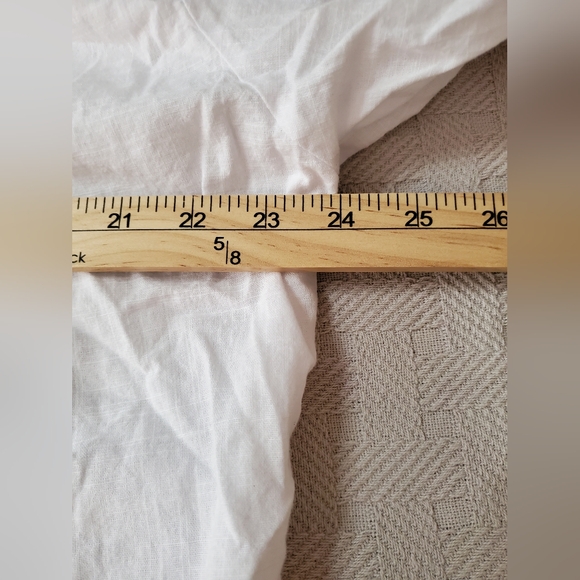 Boho Flowy White Lacy Embroidered Top - Picture 10 of 11